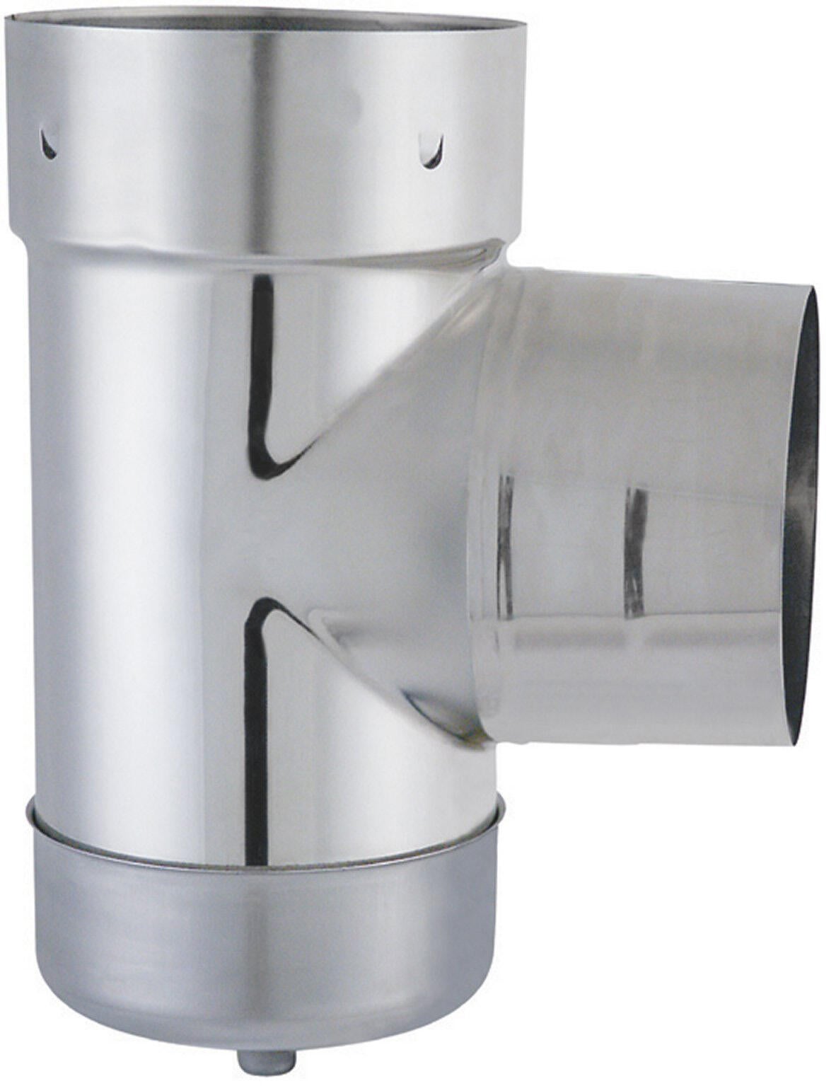 Té double emboitement avec purge pour tubage JONCOUX D 150 25 cm - 2