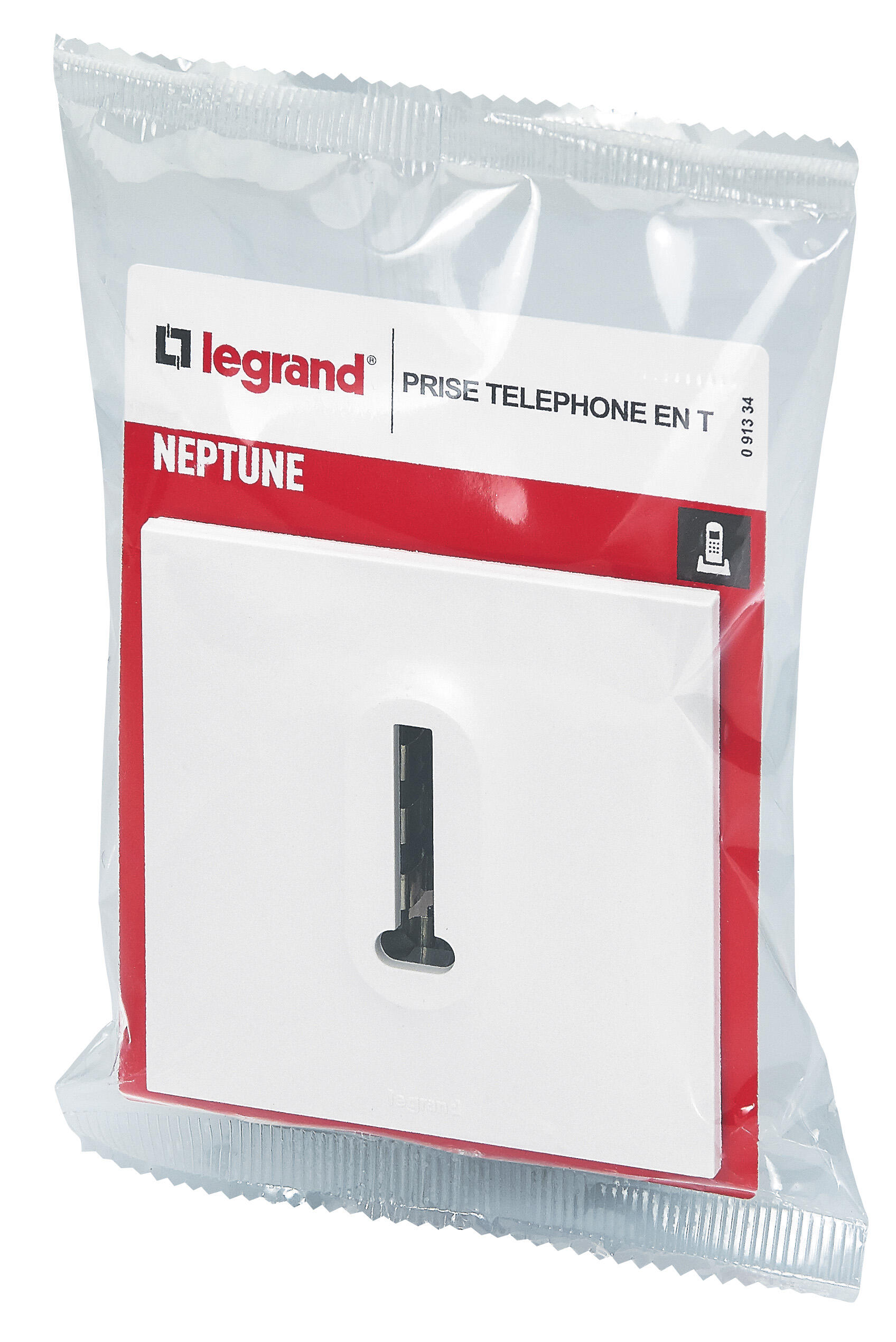 Prise téléphone Neptune, blanc, LEGRAND - 4