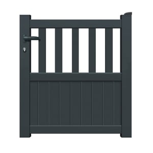Portillon battant PRIMO Florenca, l.100 x H.120 cm, anthracite