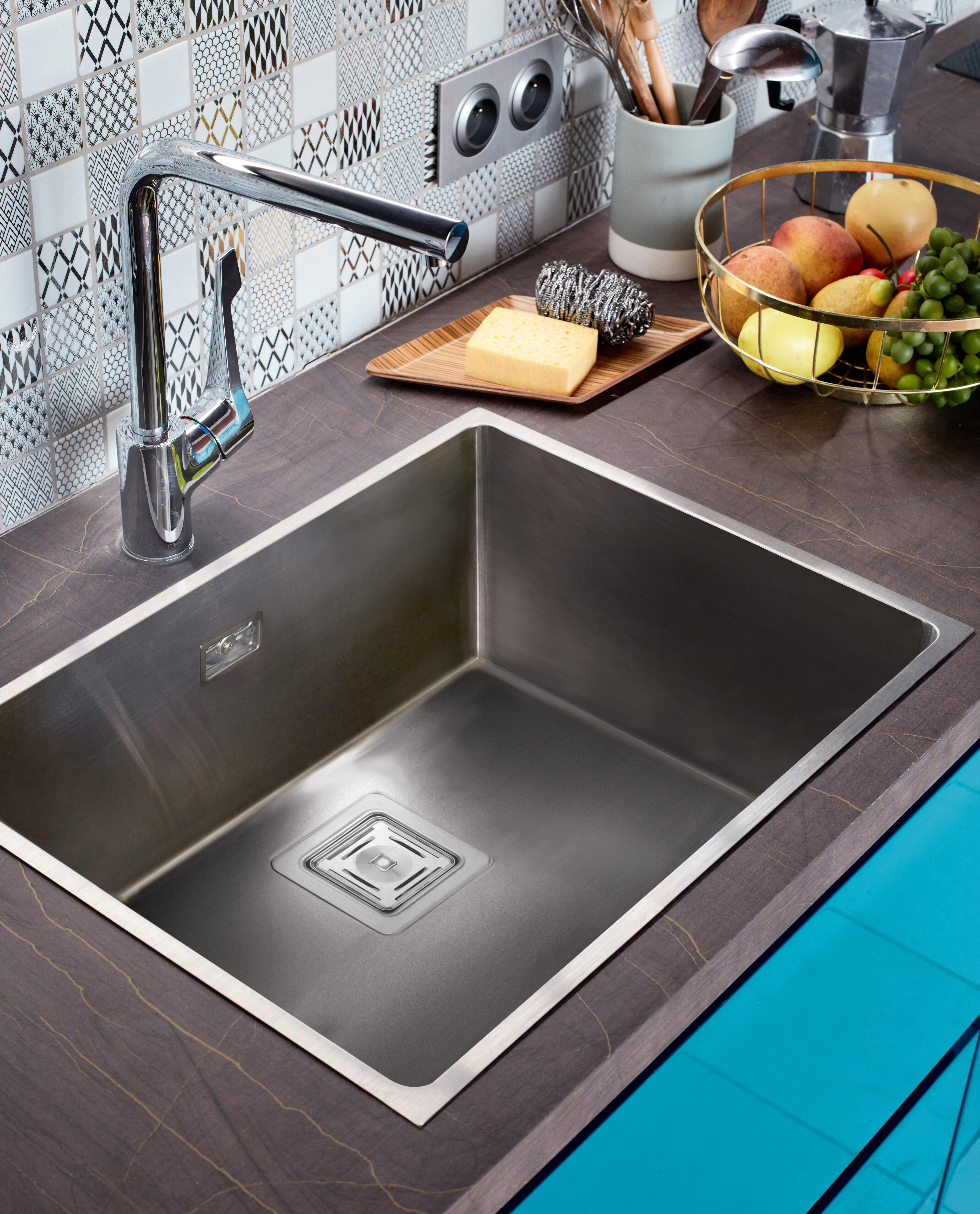 Rubinetto da cucina fisso a l Cento L argento cromato lucido HANSGROHE - 5