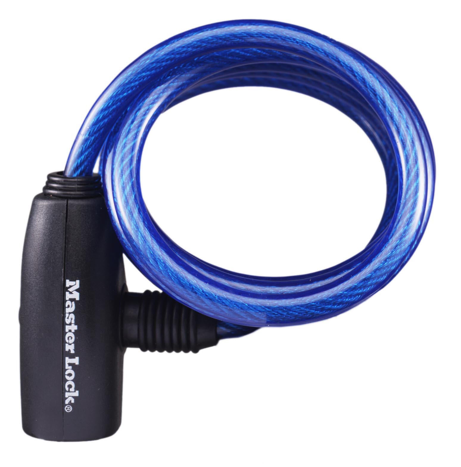 Câble antivol MASTER LOCK, L.1.8 m x Diam.8 mm - 5