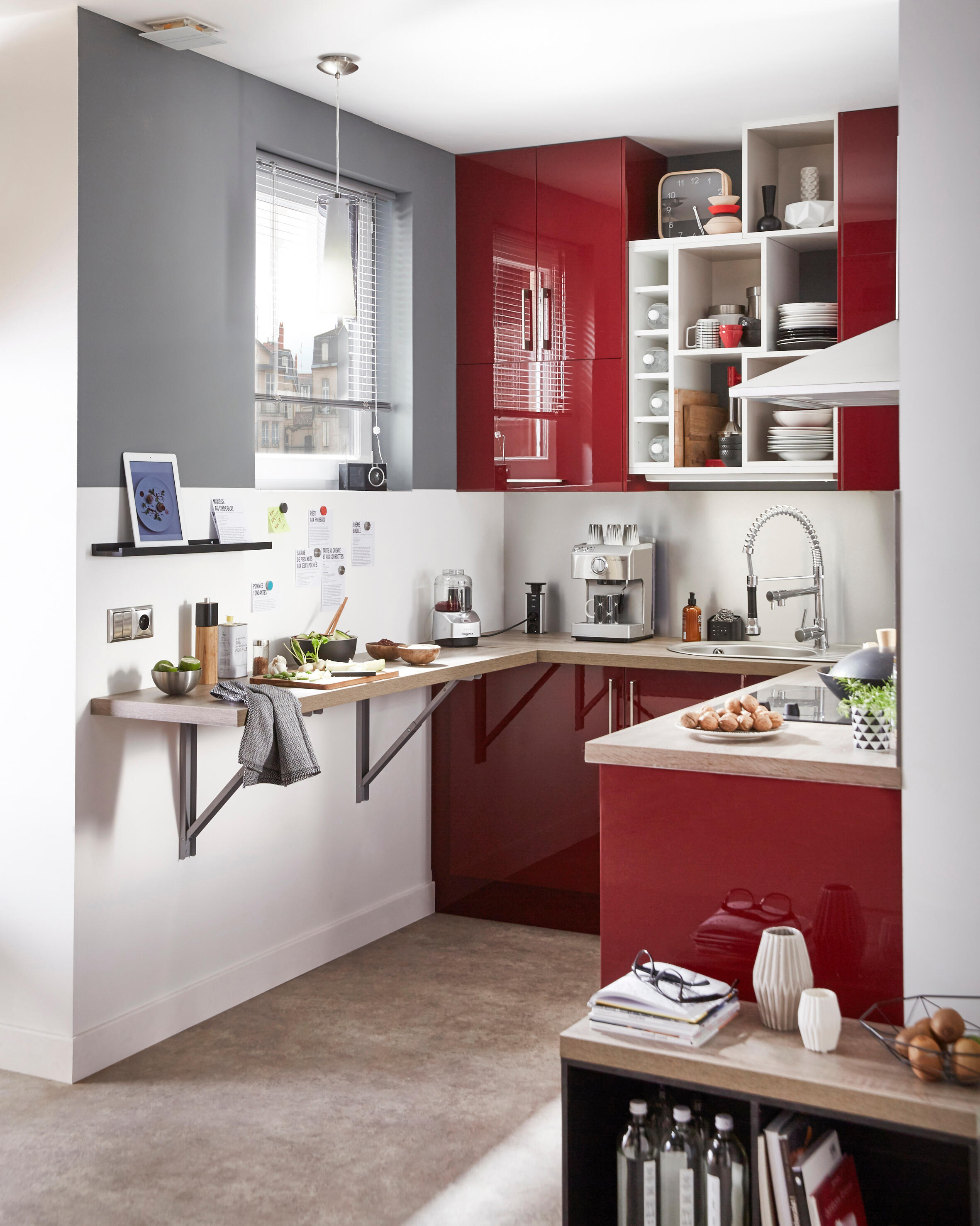 Support pour table rabattable aluminium L.40.7 x l.40 cm - 9