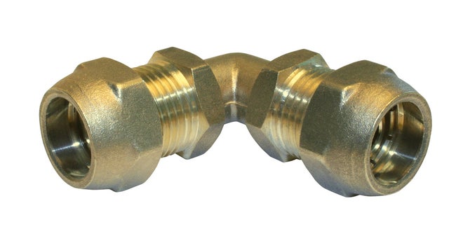 Coude pour tuyau PERT à compression F, 16 mm