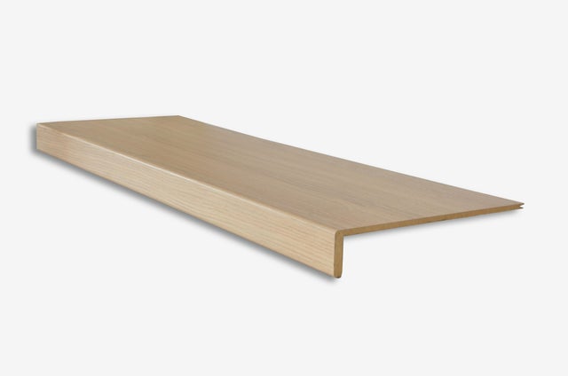Marche pour rénovation d'escalier chêne clair, L.130 x l.38 cm