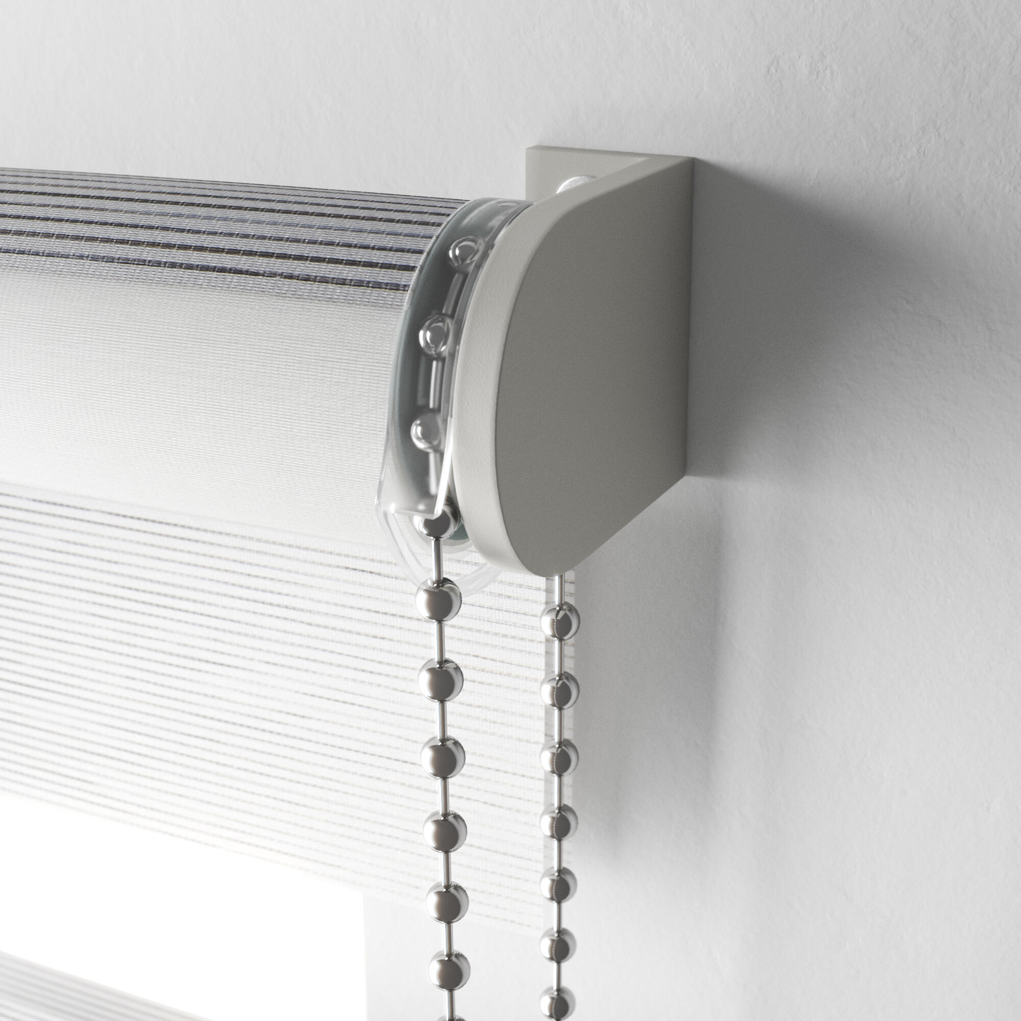 Store enrouleur jour/nuit Natural blanc, l.55 x H.160 cm, DECOSOL DELUXE - 6