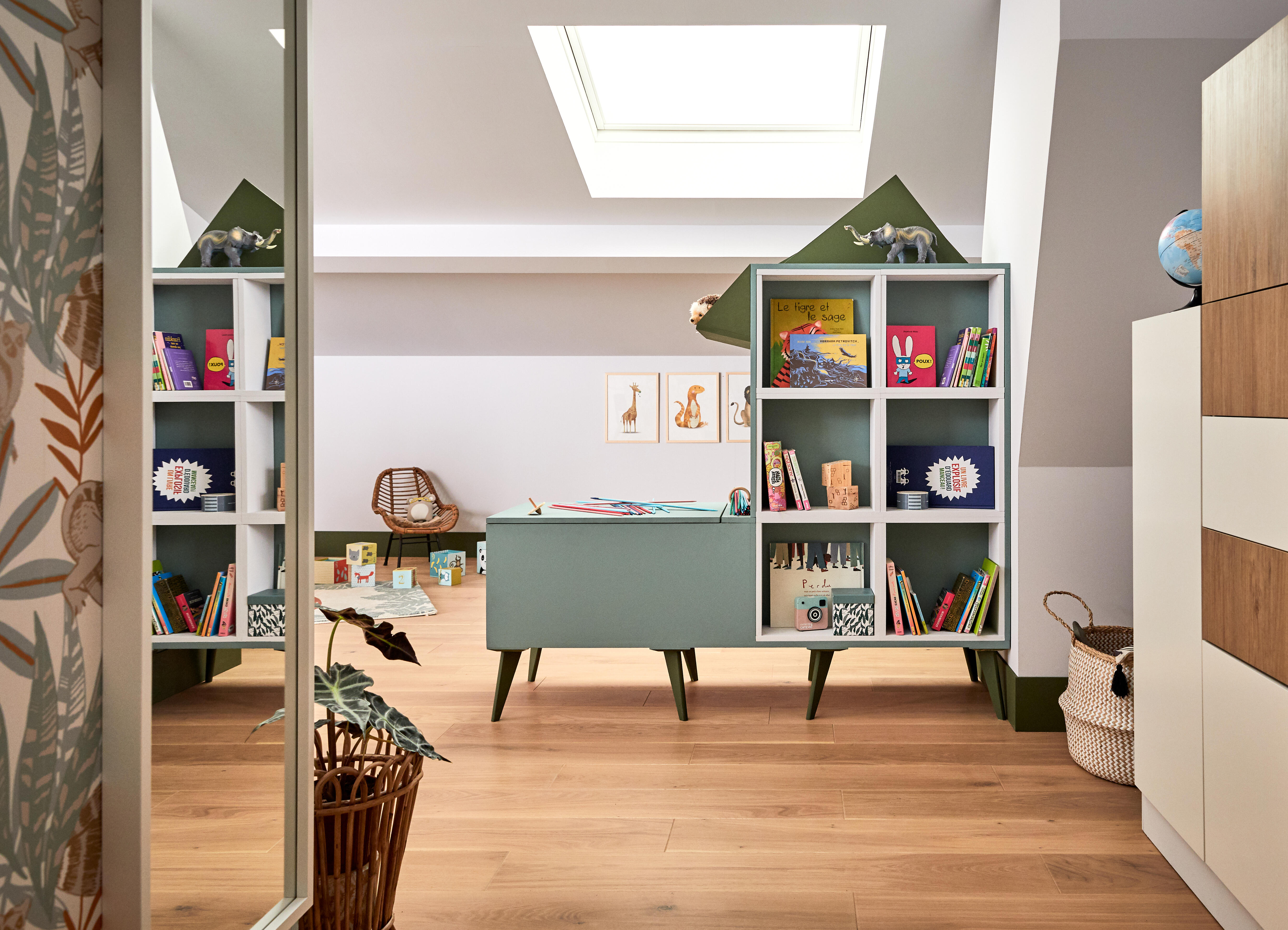 Miroir rectangulaire mdf blanc Pure INSPIRE, l.40 x H.160 cm - 9