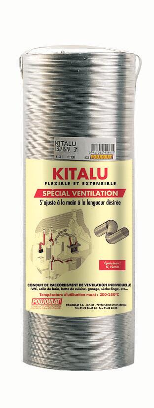 Flexible de ventilation POUJOULAT, diam. 150 mm 150 cm