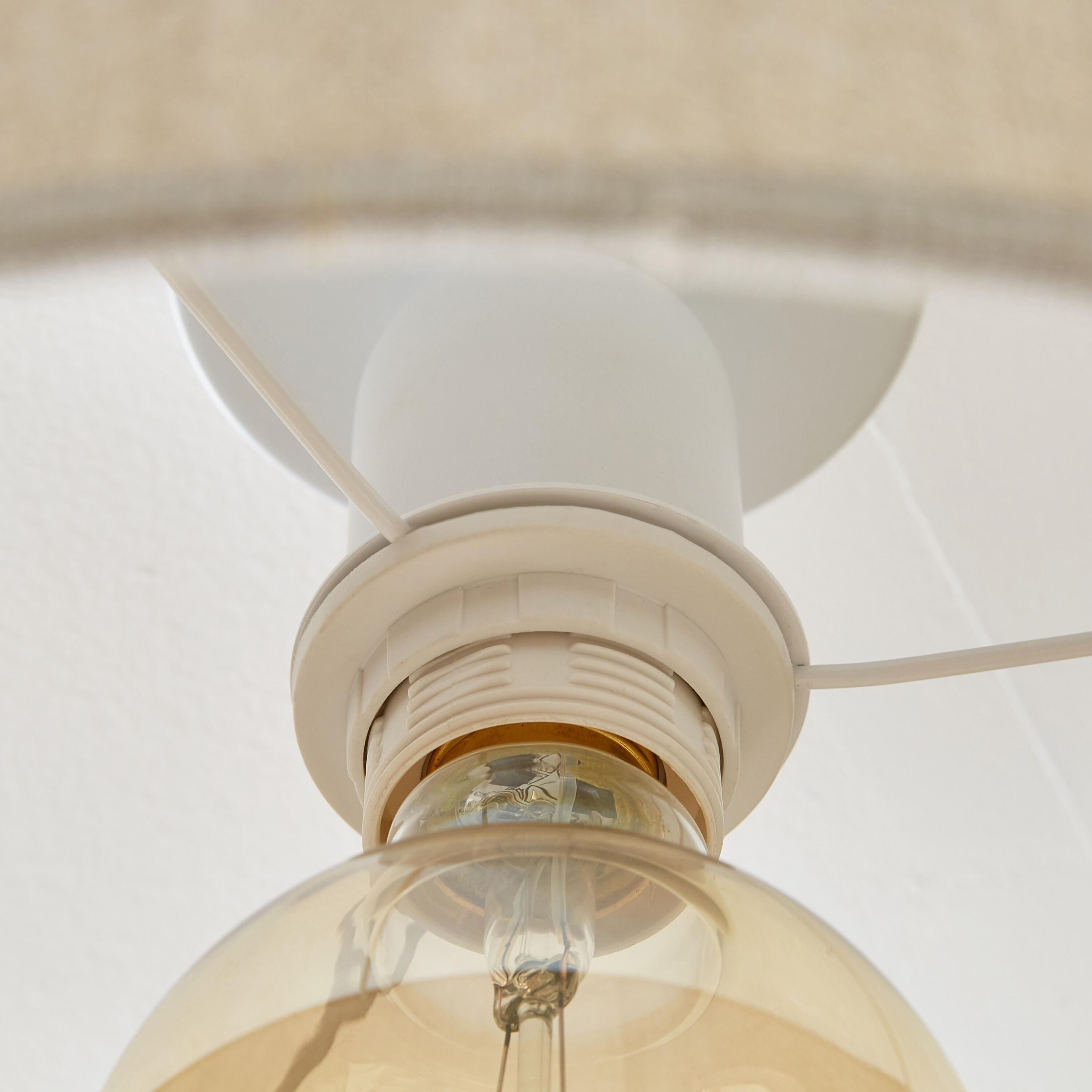 Plafonnier, 1xE27 max 60W design métal blanc INSPIRE Helena - 3