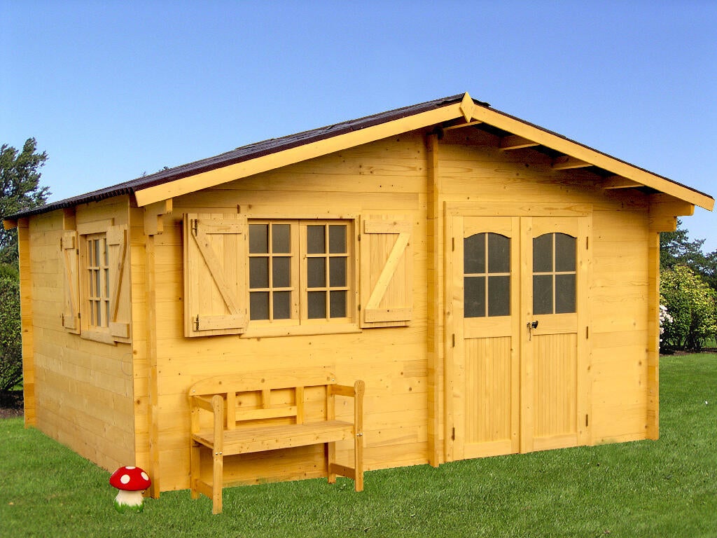 Abri de jardin bois HABRITA Nan 5040.02 n Ep.42 mm, 20 m² - 4