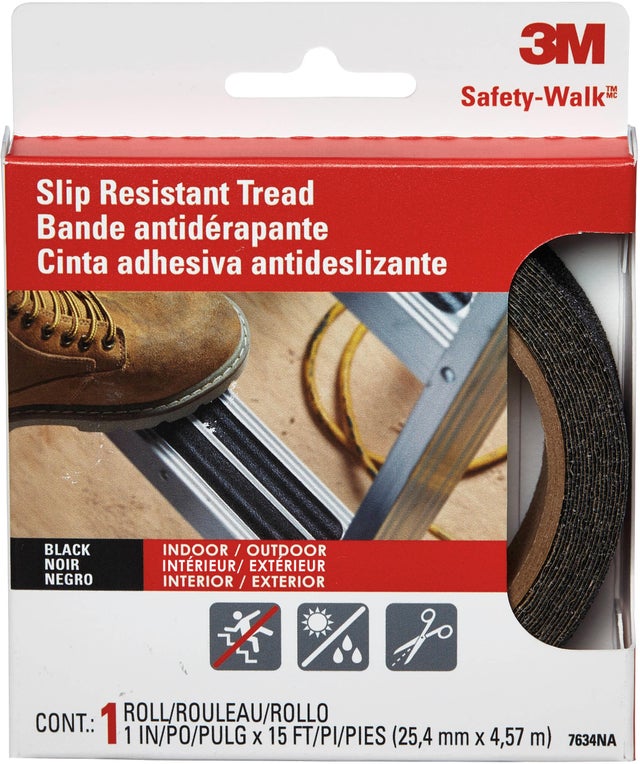 Bande antidérapante adhésive rouleau de 25mm x 4,5m noir 3M