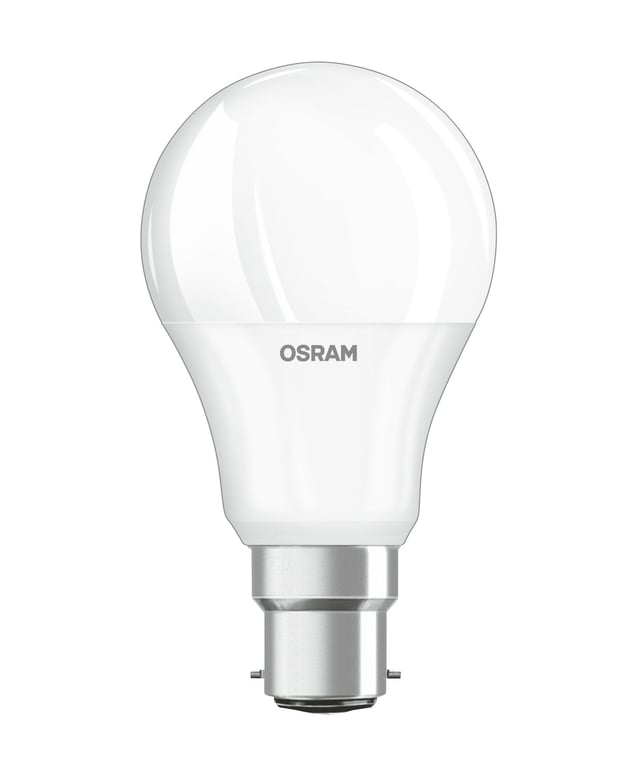 Lot de 3 ampoules led, B22, 806lm = 60W, blanc chaud, OSRAM