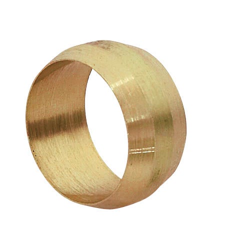 Lot de 4 bagues de serrage biconique laiton D.12 pour tube en cuivre - 2