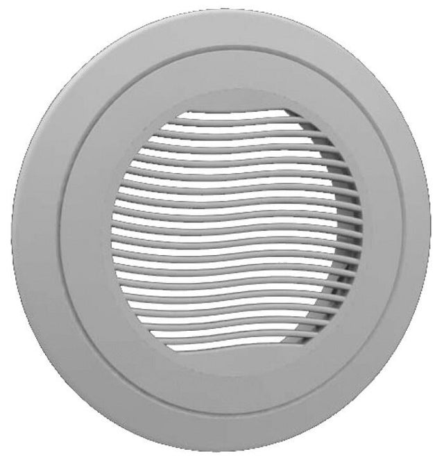 Bouche d'extraction pvc EQUATION, Diam.125/15 mm
