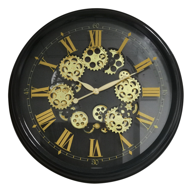 Horloge Mécanisme EMDE noir Diam.80 cm