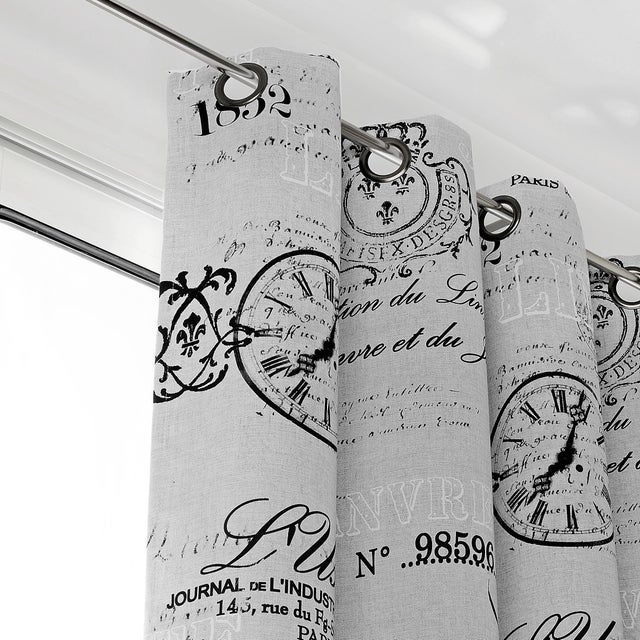 Rideau tamisant, L'usine, gris H.260 x l.145 cm