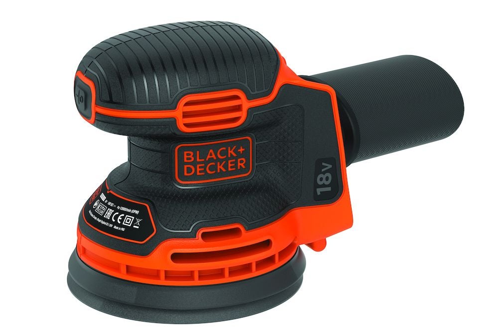 Lijadora excéntrica sin cable black + decker de 18v 125mm