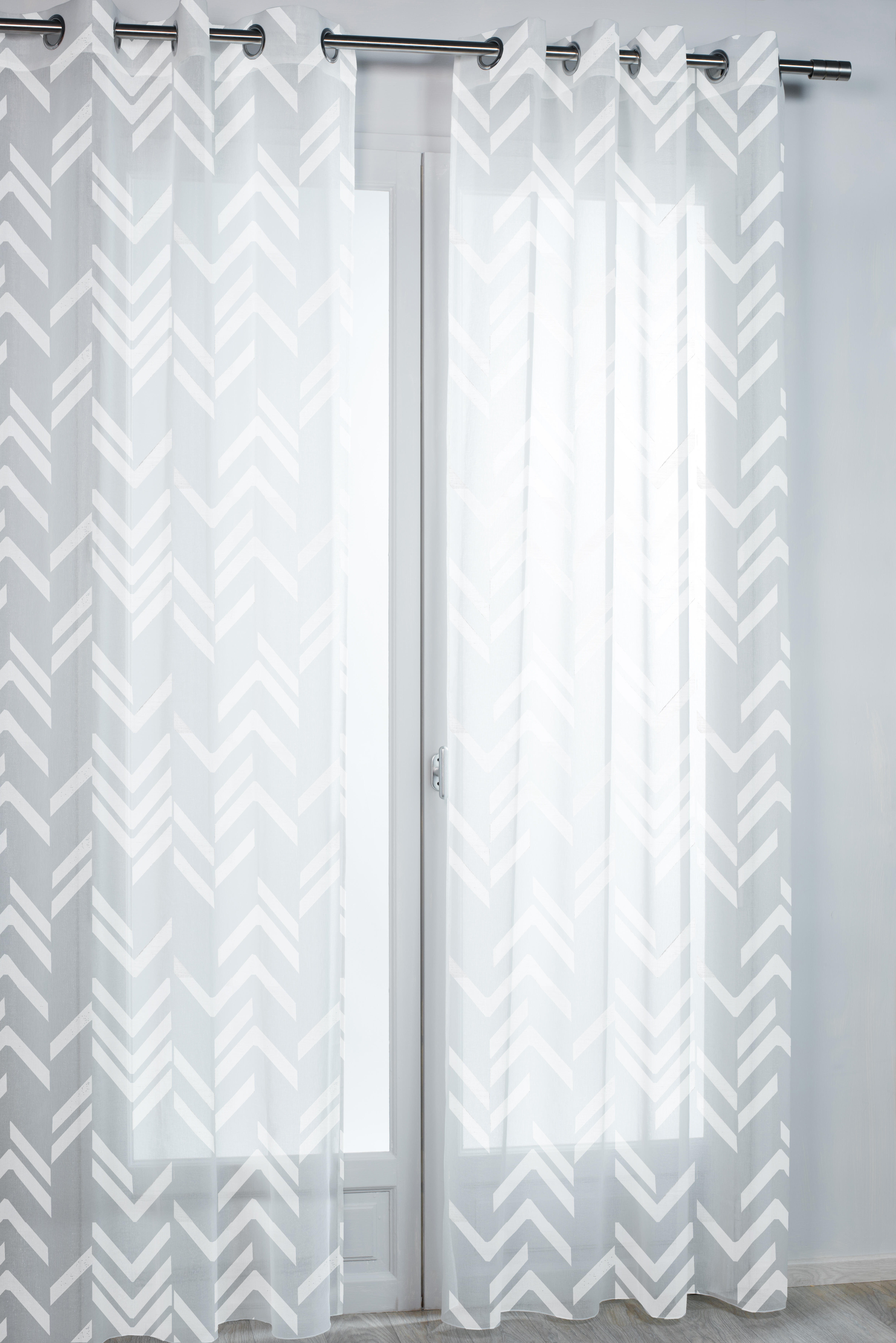 Voilage tamisant, Tequila, blanc H.240 x l.140 cm - 2