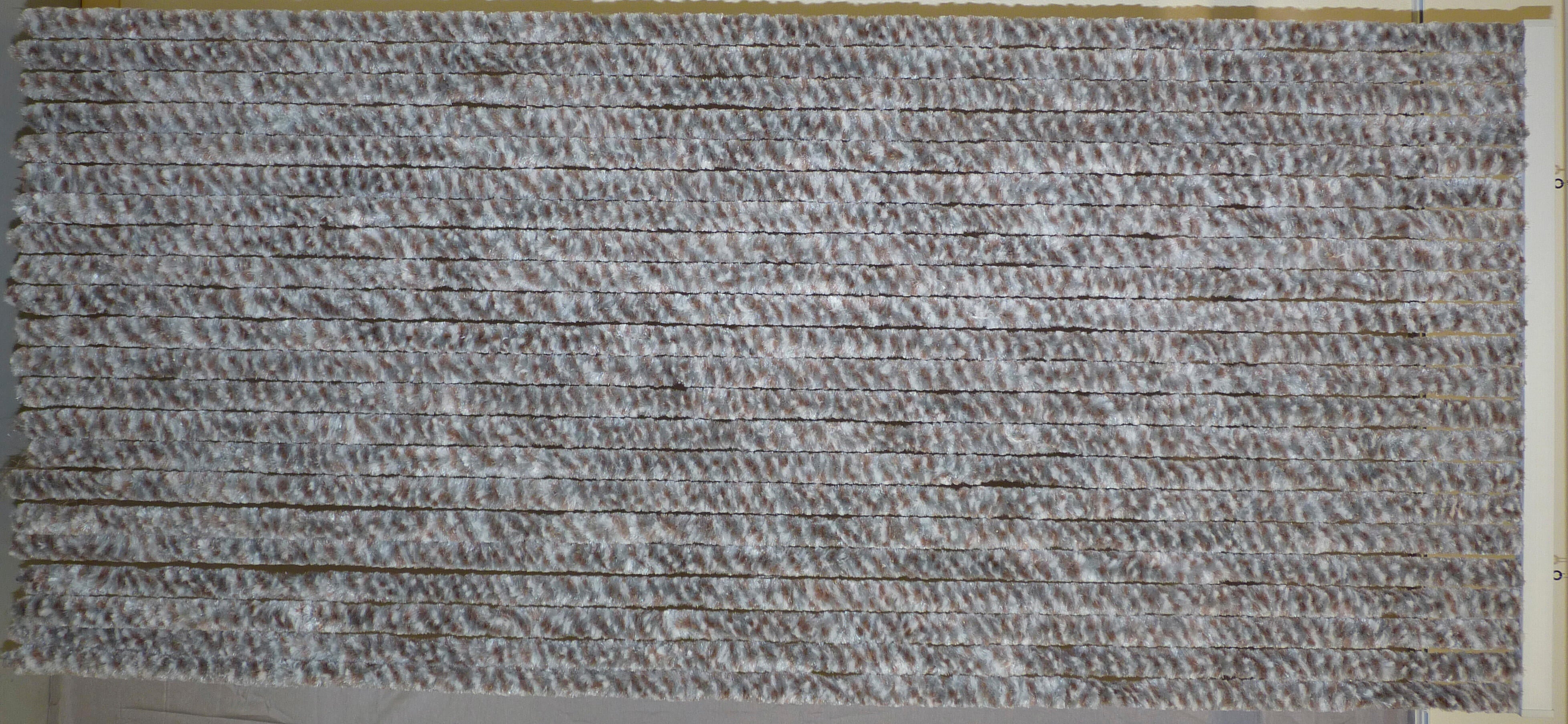 Rideau de porte en fibres synthétiques, l.90 x H.220 cm, gris chiné, Flash c109 - 2