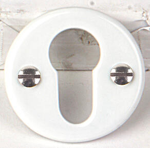 2 rosaces MERIGOUS trou de cylindre porcelaine de limoges D5 - 2