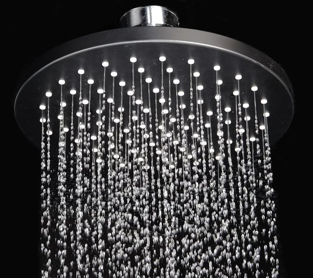 Pomme haute rond abs Diam.25 cm, Nero SARODIS