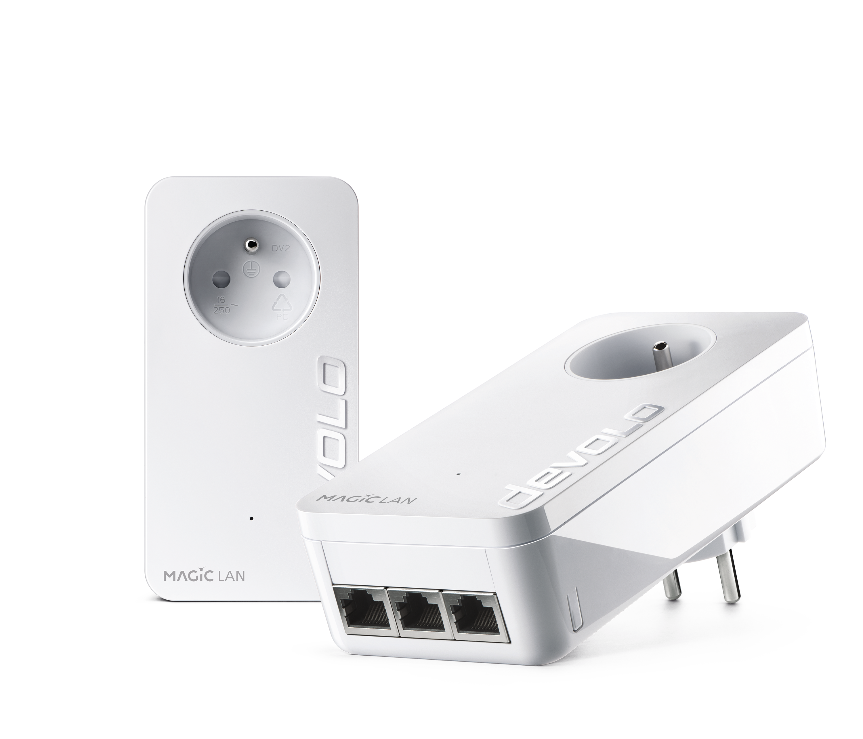 Kit 2 CPL Magic 2 LAN triple, 2400mbits, 3 ports Gigabit, DEVOLO - 3