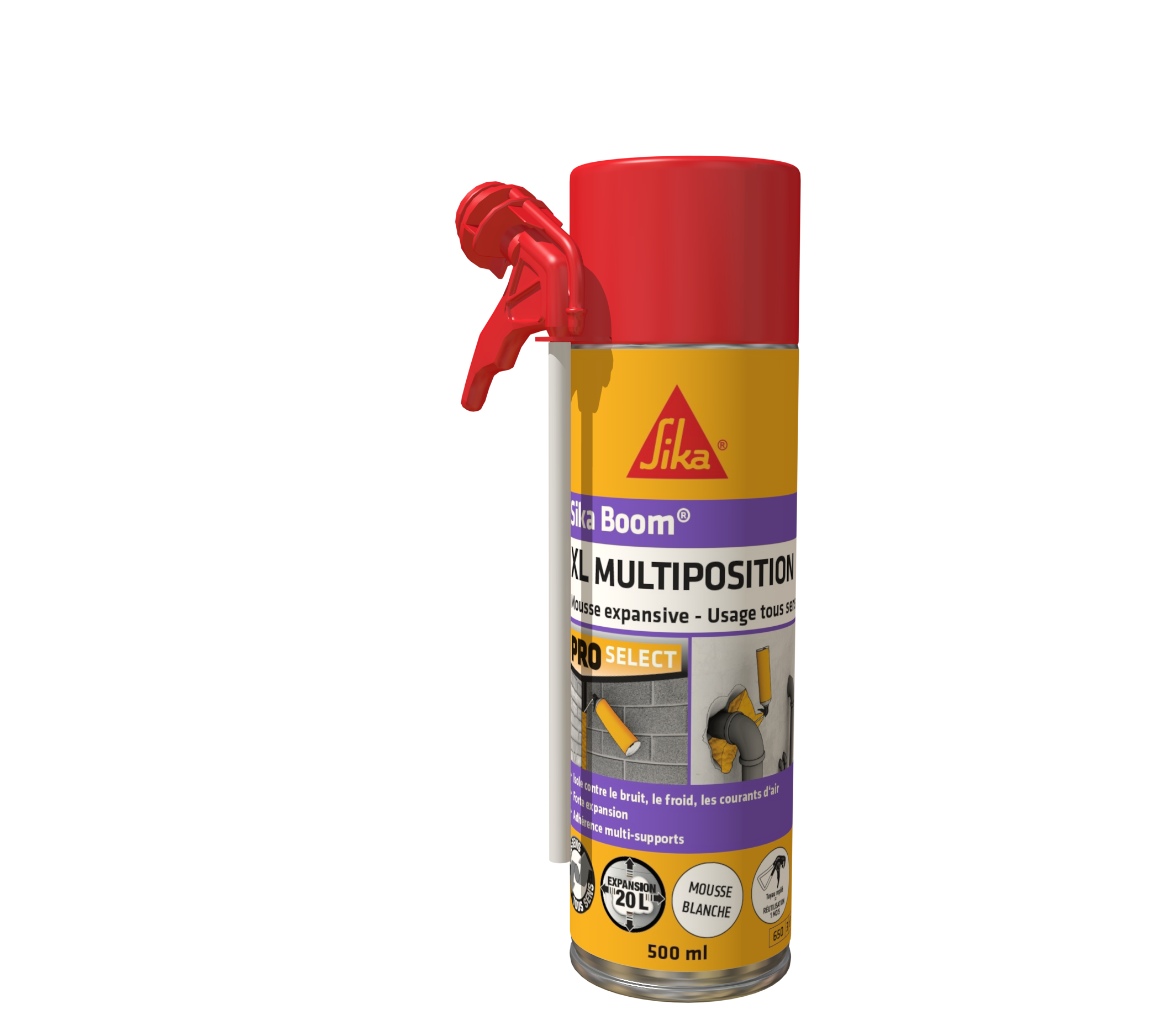 Mousse expansive SIKA 500 ml Leroy Merlin