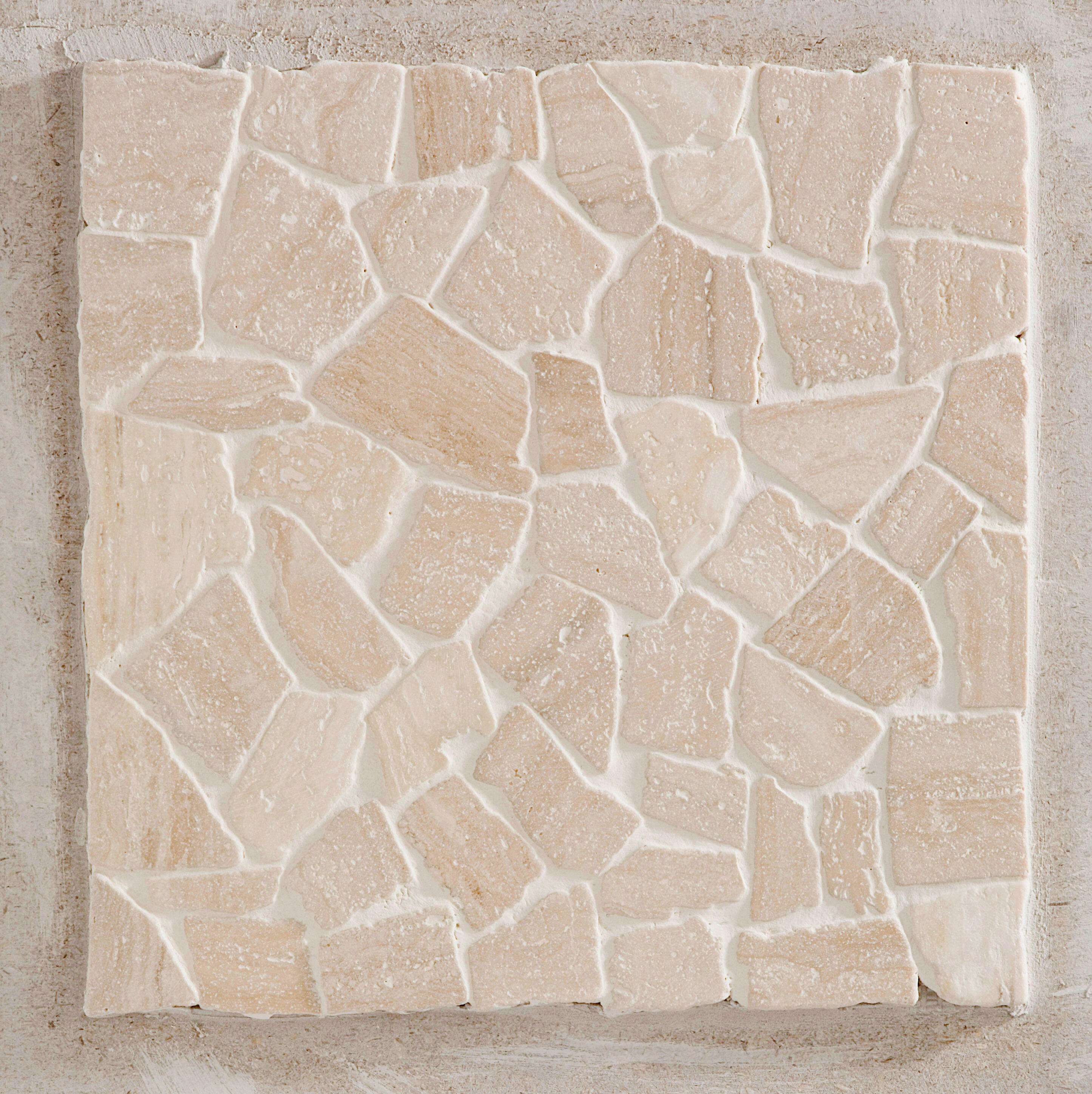 1 plaque de mosaïque Opus marbre beige 30 x 30 cm ARTENS - 4