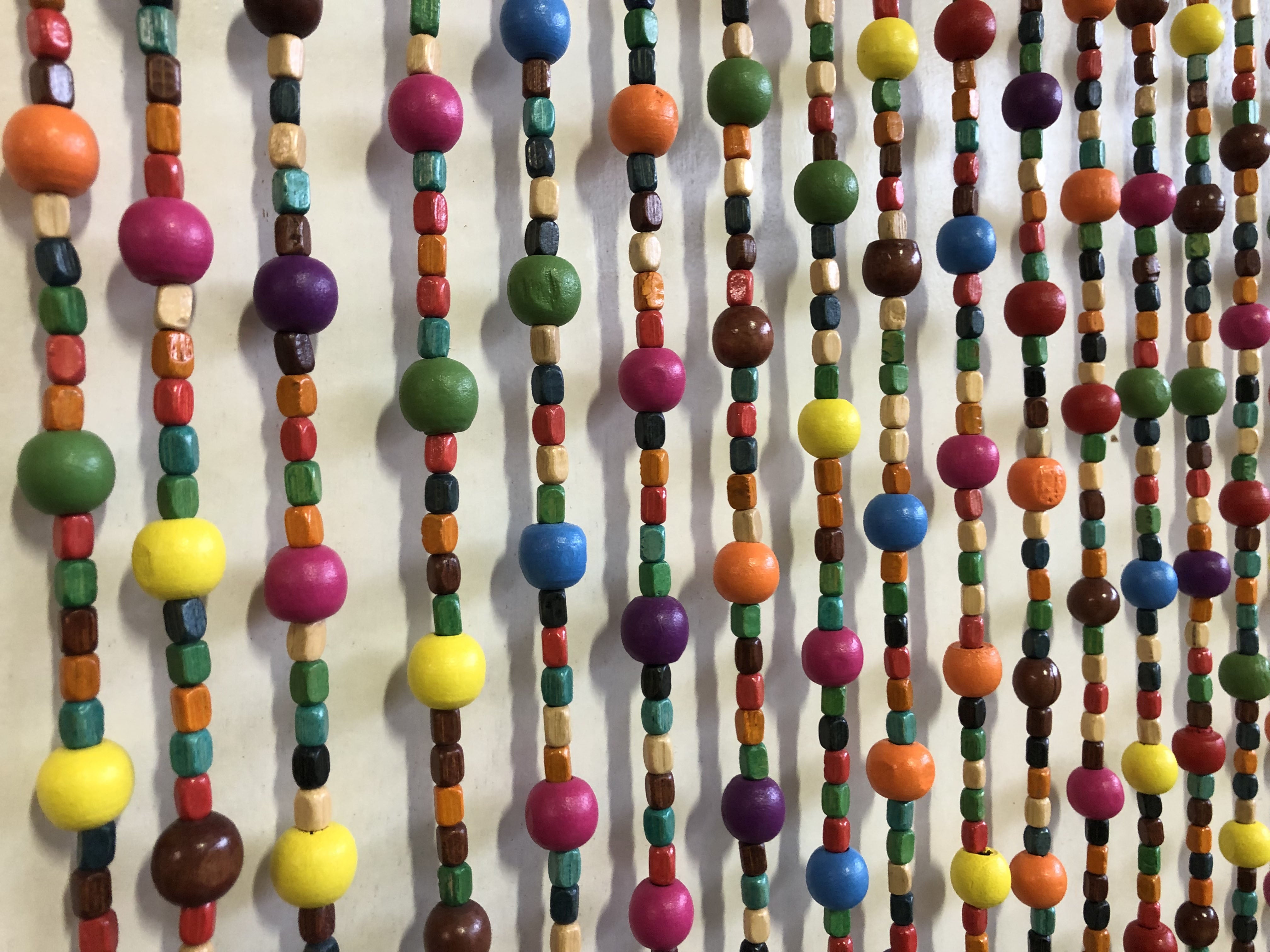 Rideau de porte en bois, multicolore, Bubble gum - 3