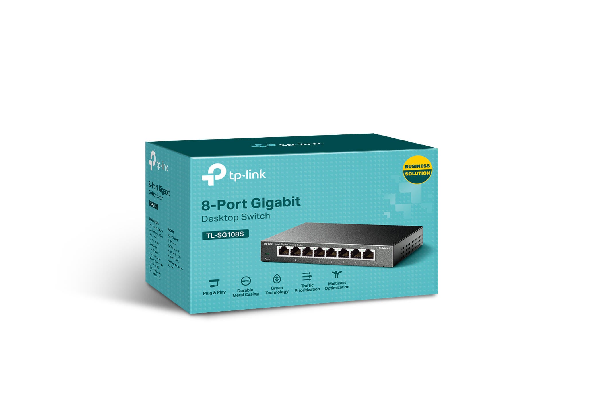 Switch de bureau 8 ports Gigabit - Boîtier métal TP-Link TL-SG108S - 5