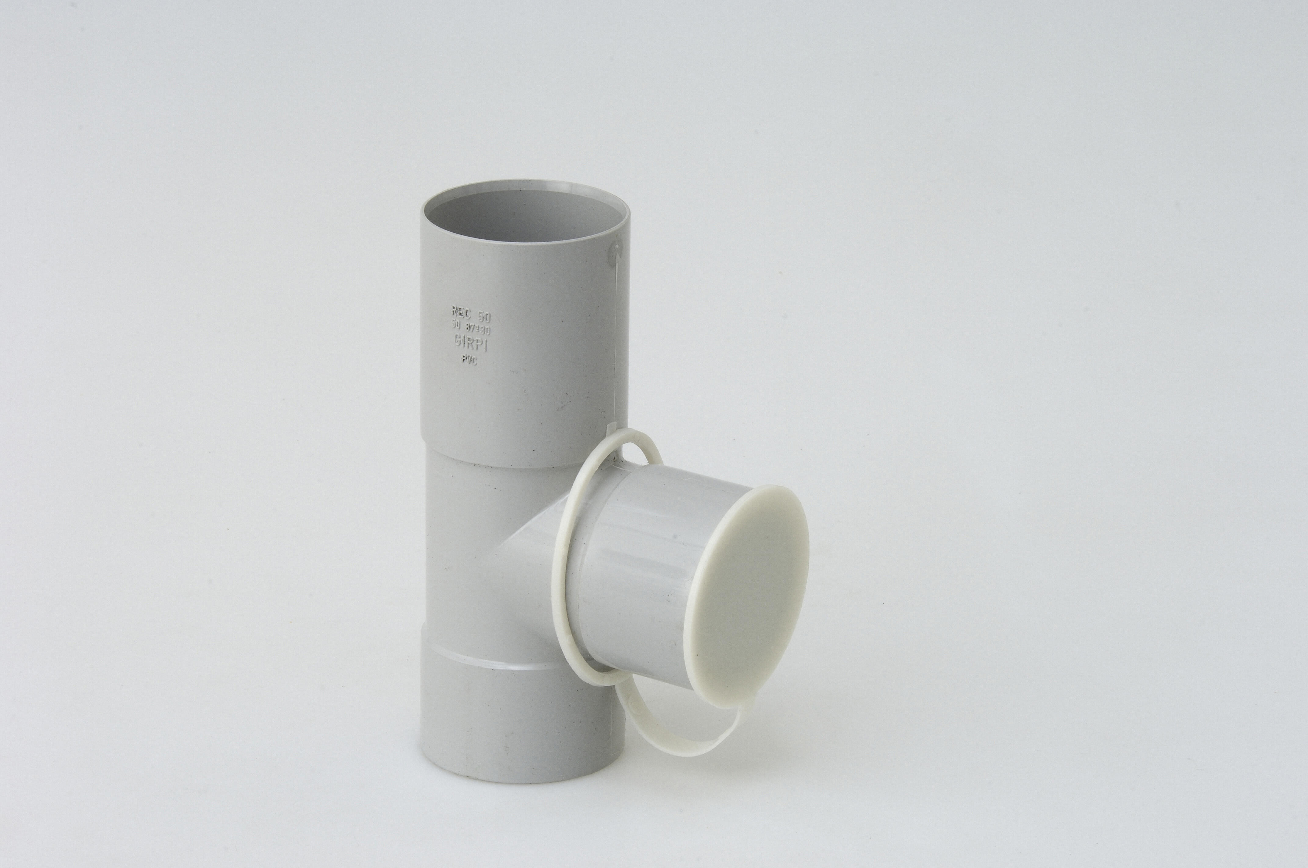 Collecteur d'eau pvc gris GIRPI, Dév.16 cm Diam.50 mm - 2