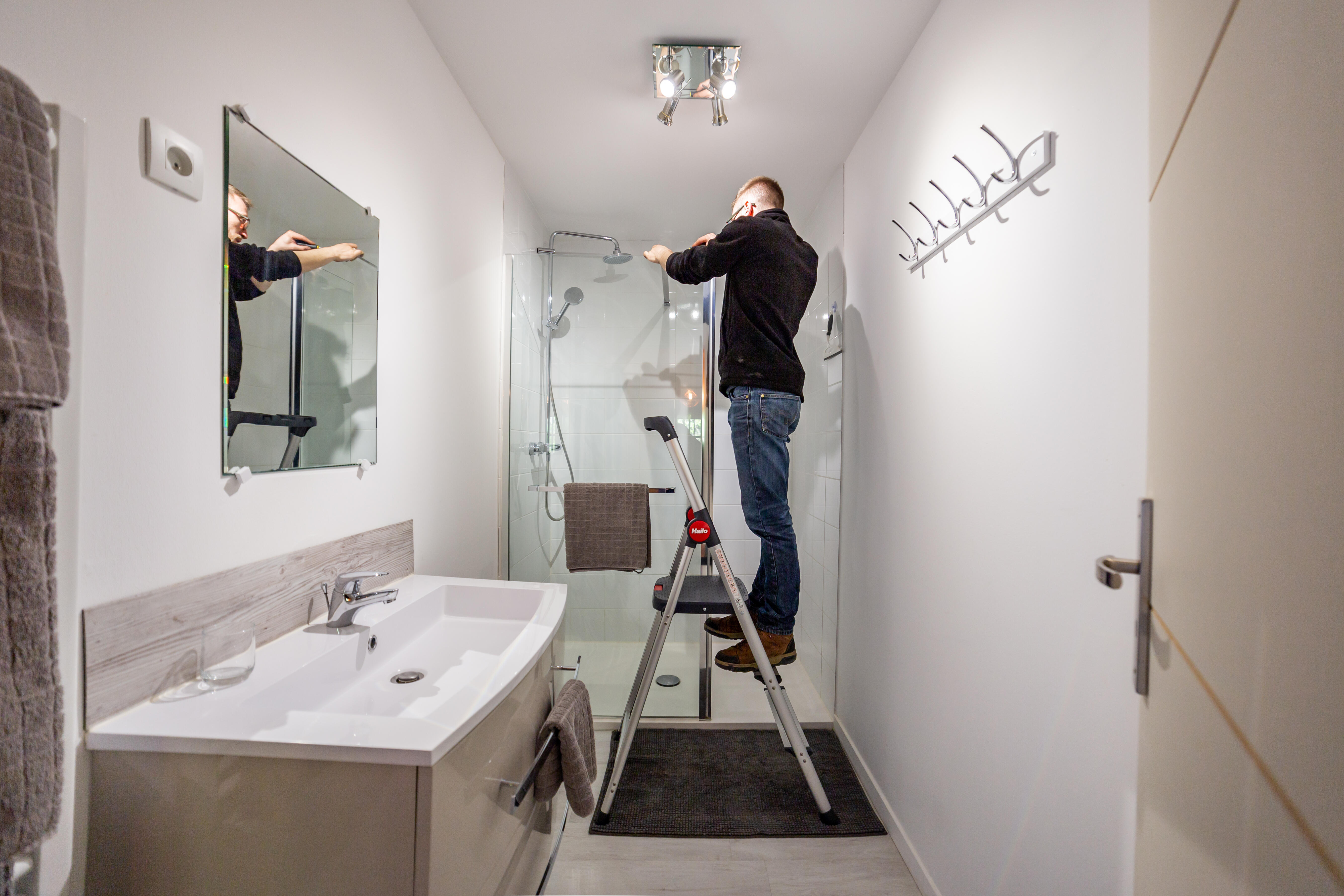 Escabeau aluminium HAILO 3 marches - 2