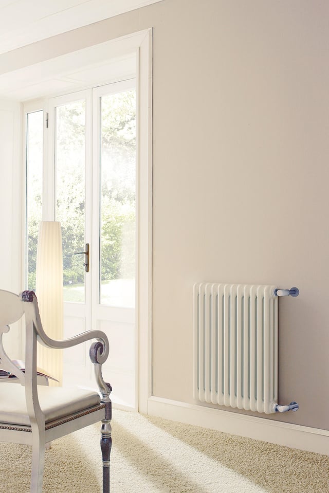 Radiateur eau chaude vertical 727W, l.54xH.60cm blanc IRSAP Tesi