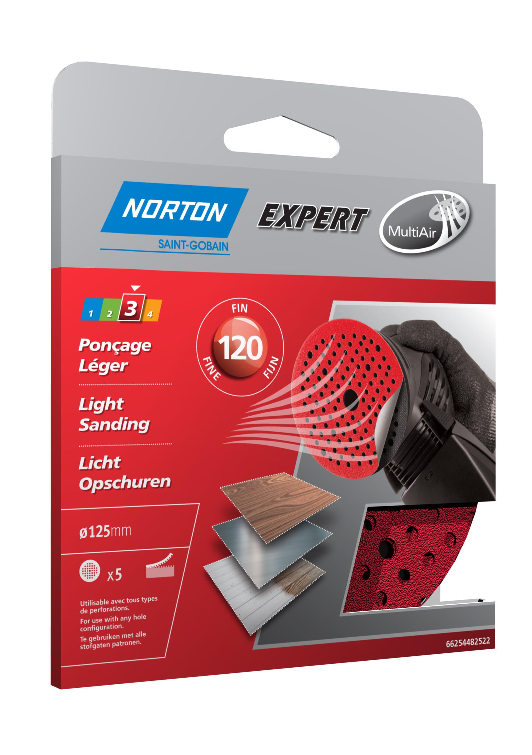 NORTON Lot 10 Disques Abrasifs à Lamelles 125x22mm Grain 120 R842 Vulcan – Ponçage Ébavurage Acier Inox Métal