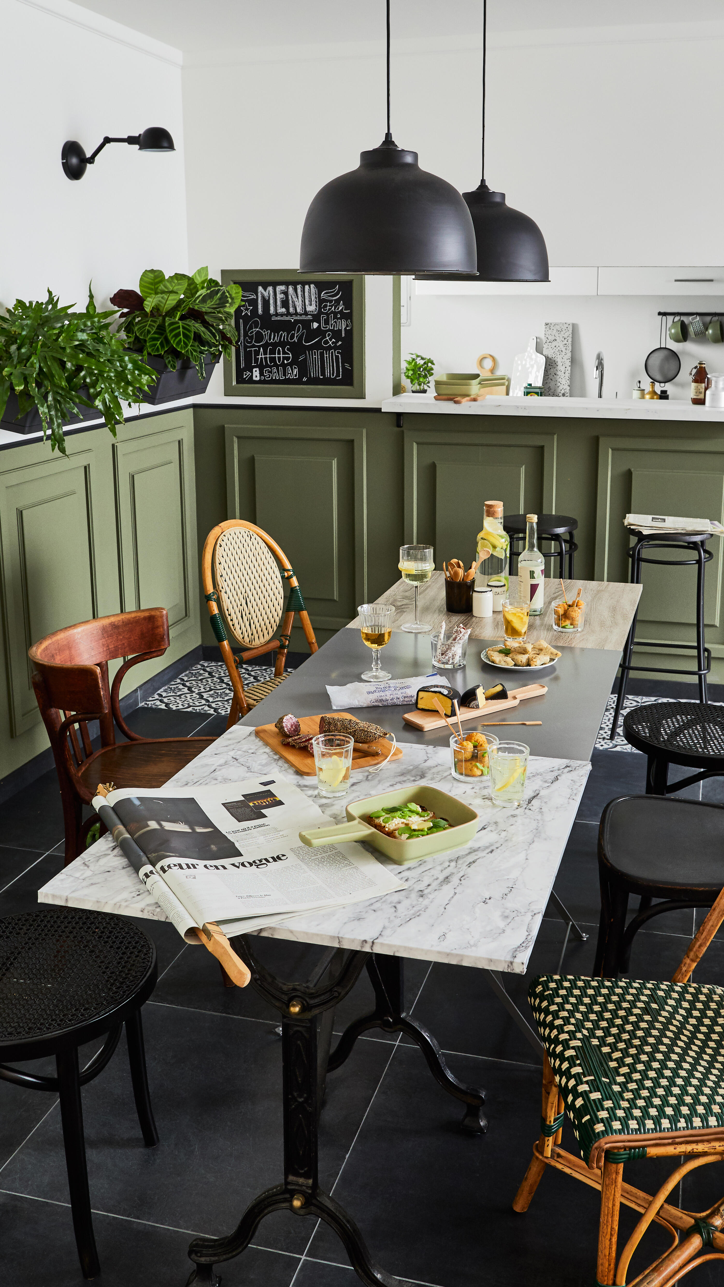 Tavolo da pranzo per giardino Flora NATERIAL struttura e superficie in Acciaio  grigio per 2 persone 70x70cm - 5