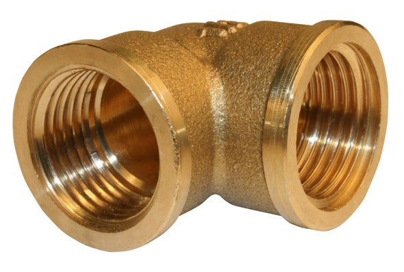 Lot de 2 coudes laiton femelle/femelle 12/17 (3/8