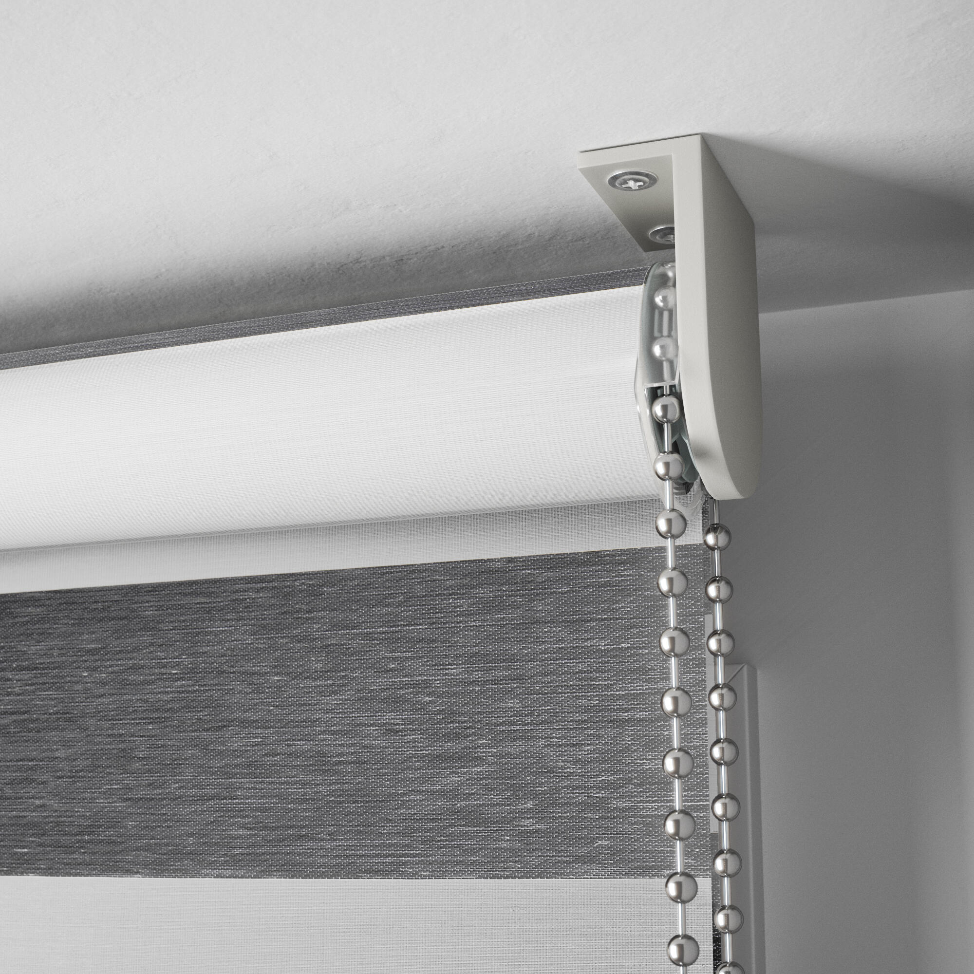 Store enrouleur jour / nuit Authentic anthracite, l.55 x H.160 cm, DECOSOL DELUXE - 7
