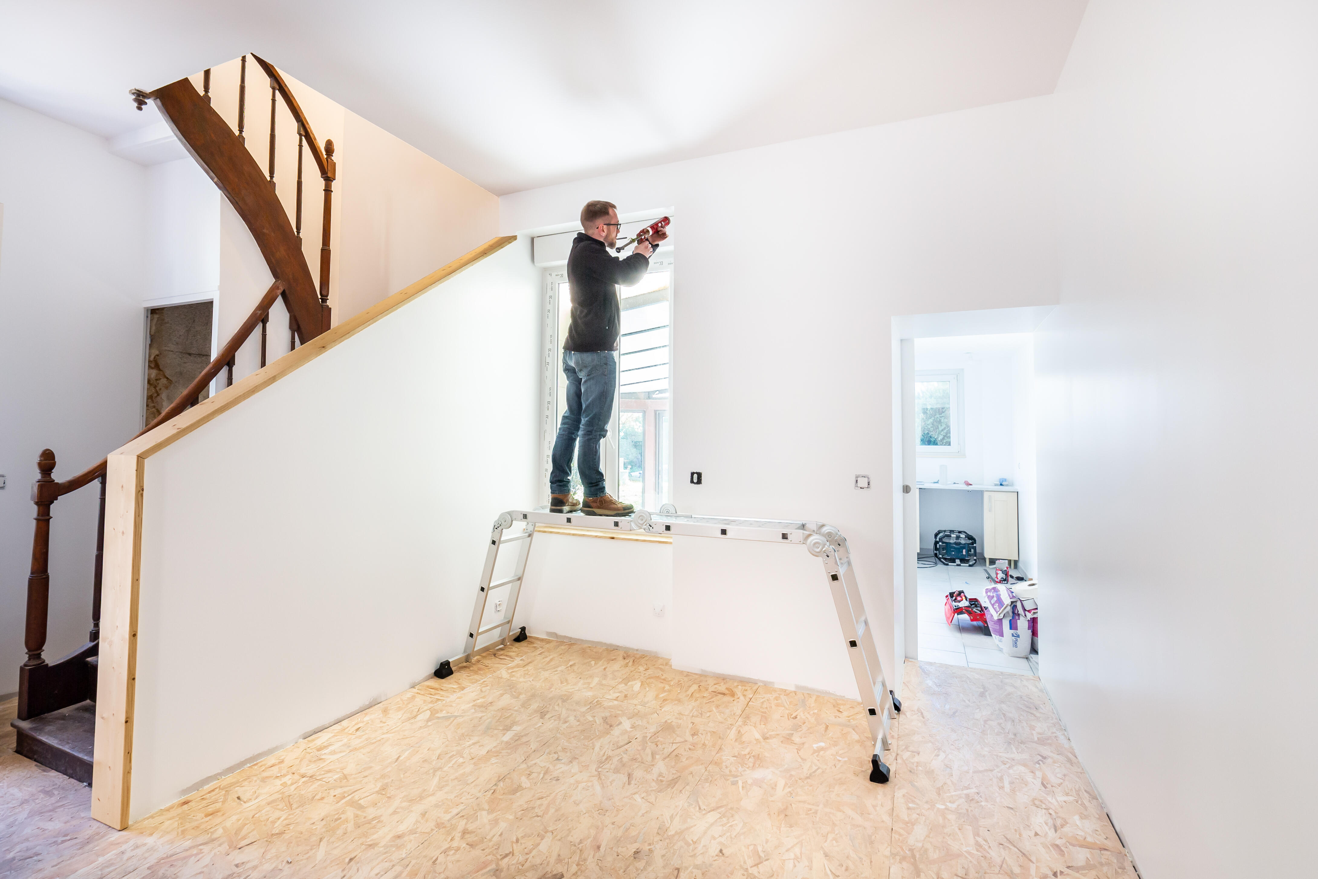 Echelle multiposition aluminium HAILO 12 marches - 4