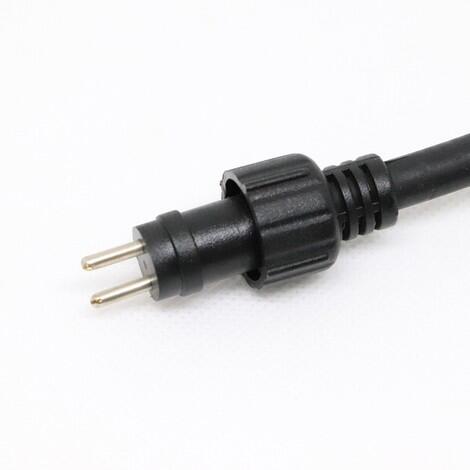 Câble 2.5m 2.5m+connecteurs ip67 12/24v 2x1mm², LUMIHOME - 3