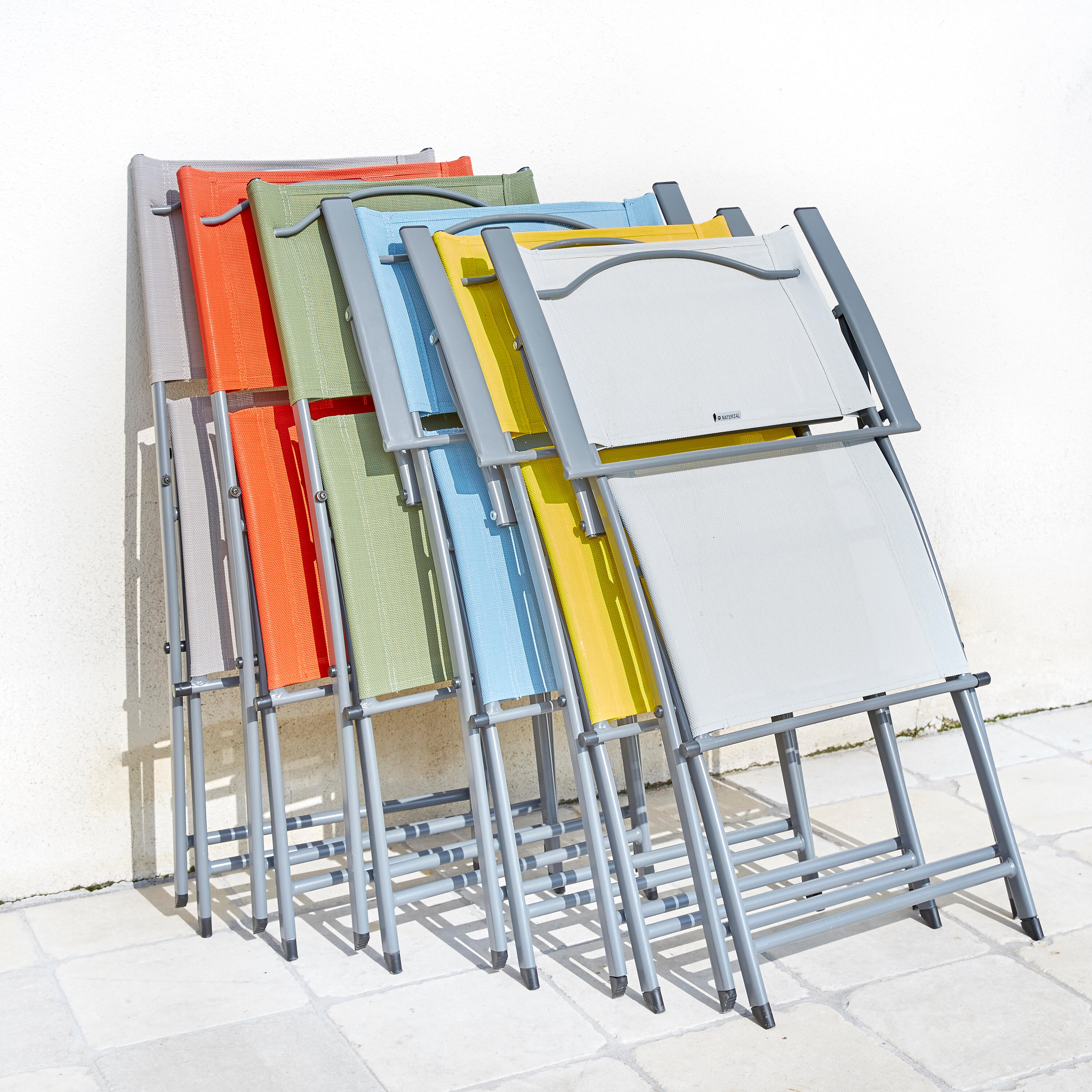 Fauteuil de jardin NATERIAL Emys en acier jaune / doré - 6