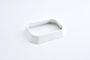 Embase pour poteau pvc à enfoncer Clea blanc, H.1 cm