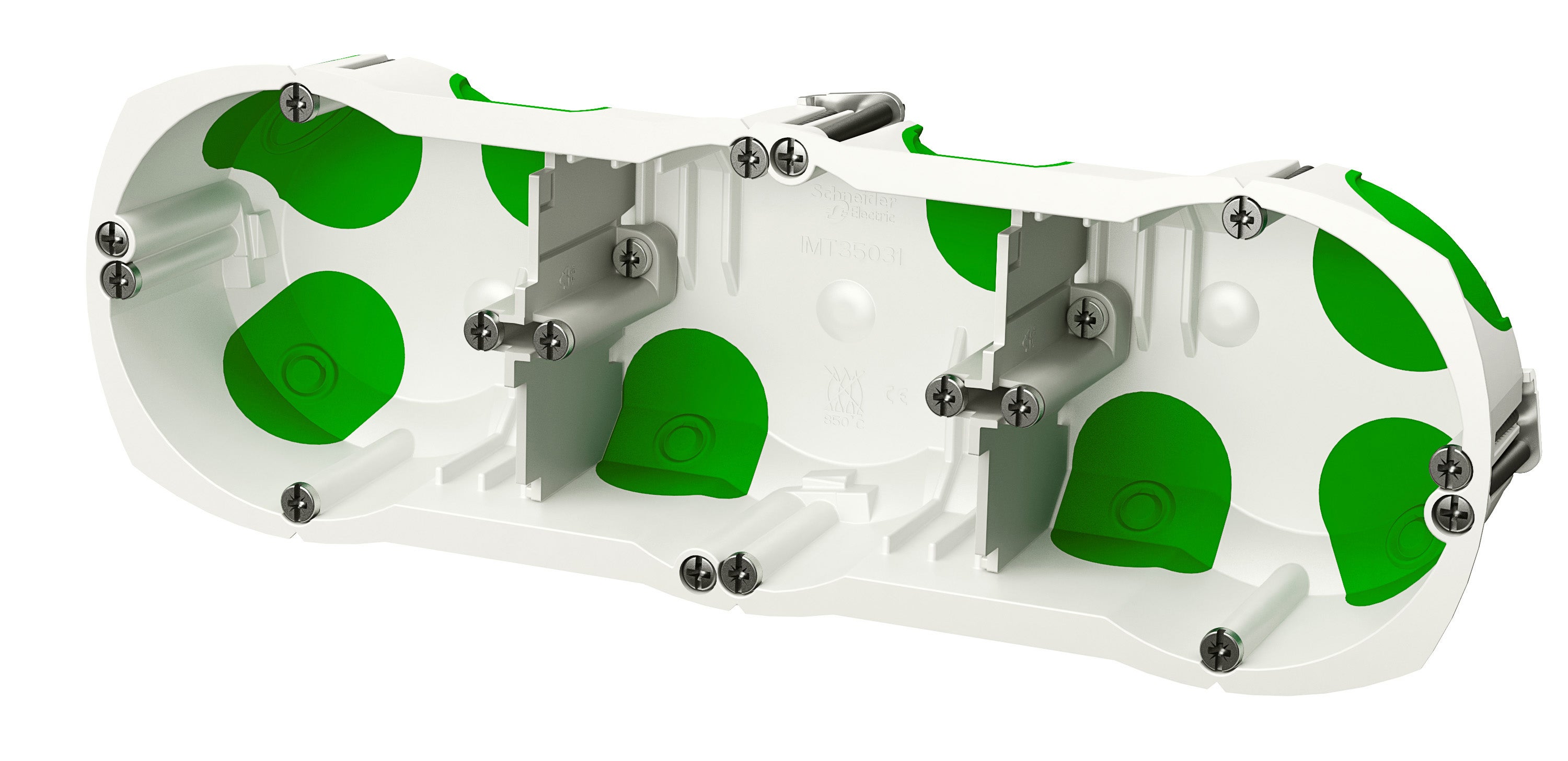 Boîte d'encastrement 3 postes P.39 mm SCHNEIDER ELECTRIC - 4