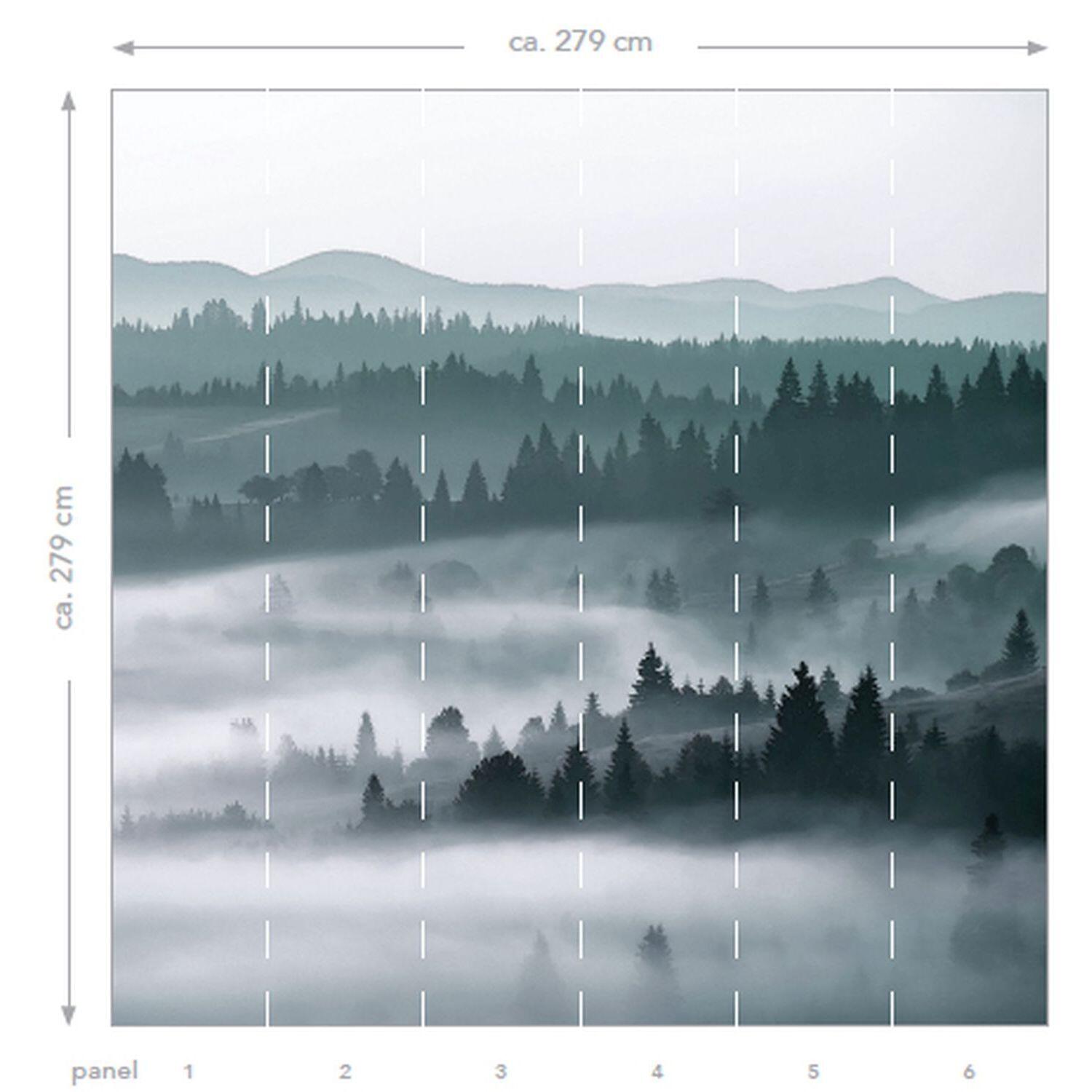 Fotomurale ESTA Montagne, verde 279X280 cm - 3