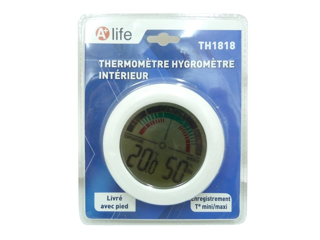 Thermomètre / hygromètre A+ LIFE Th1818