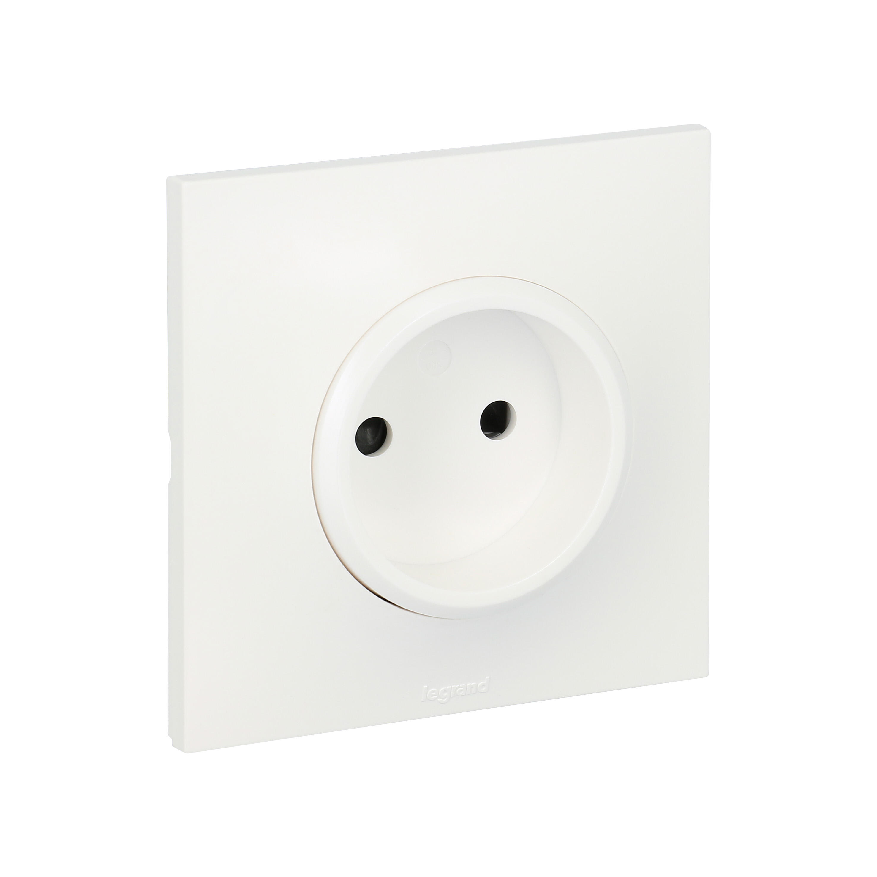 Prise sans terre complet Neptune, LEGRAND blanc - 3