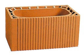 Boisseau alvéole terre cuite, H.25 x L. 50 x l.30 cm