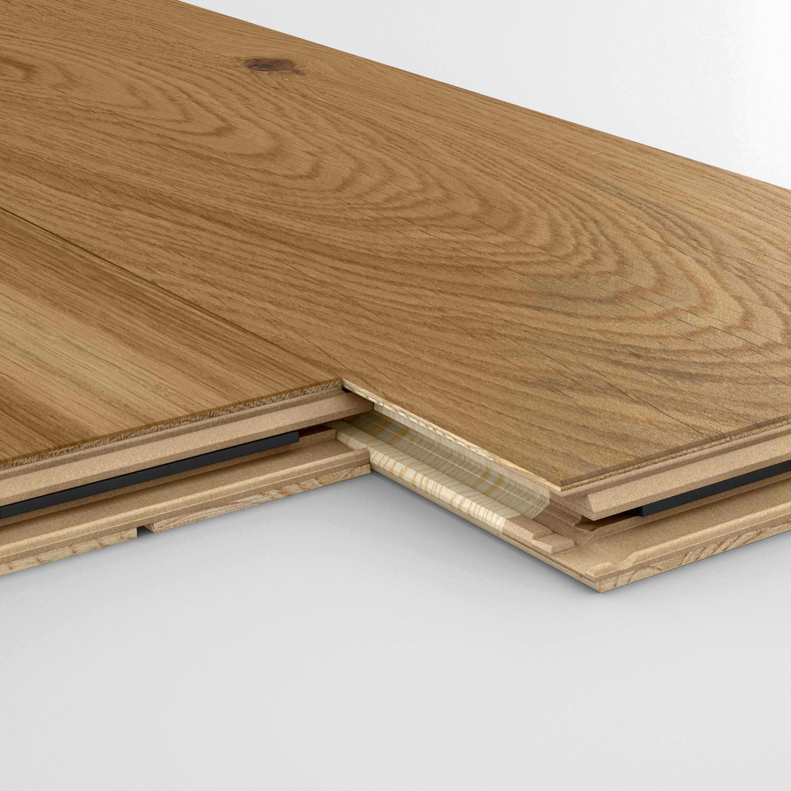 Parquet contrecollé chêne blond campagne huilé M BARLINEK, l.13 cm - 4