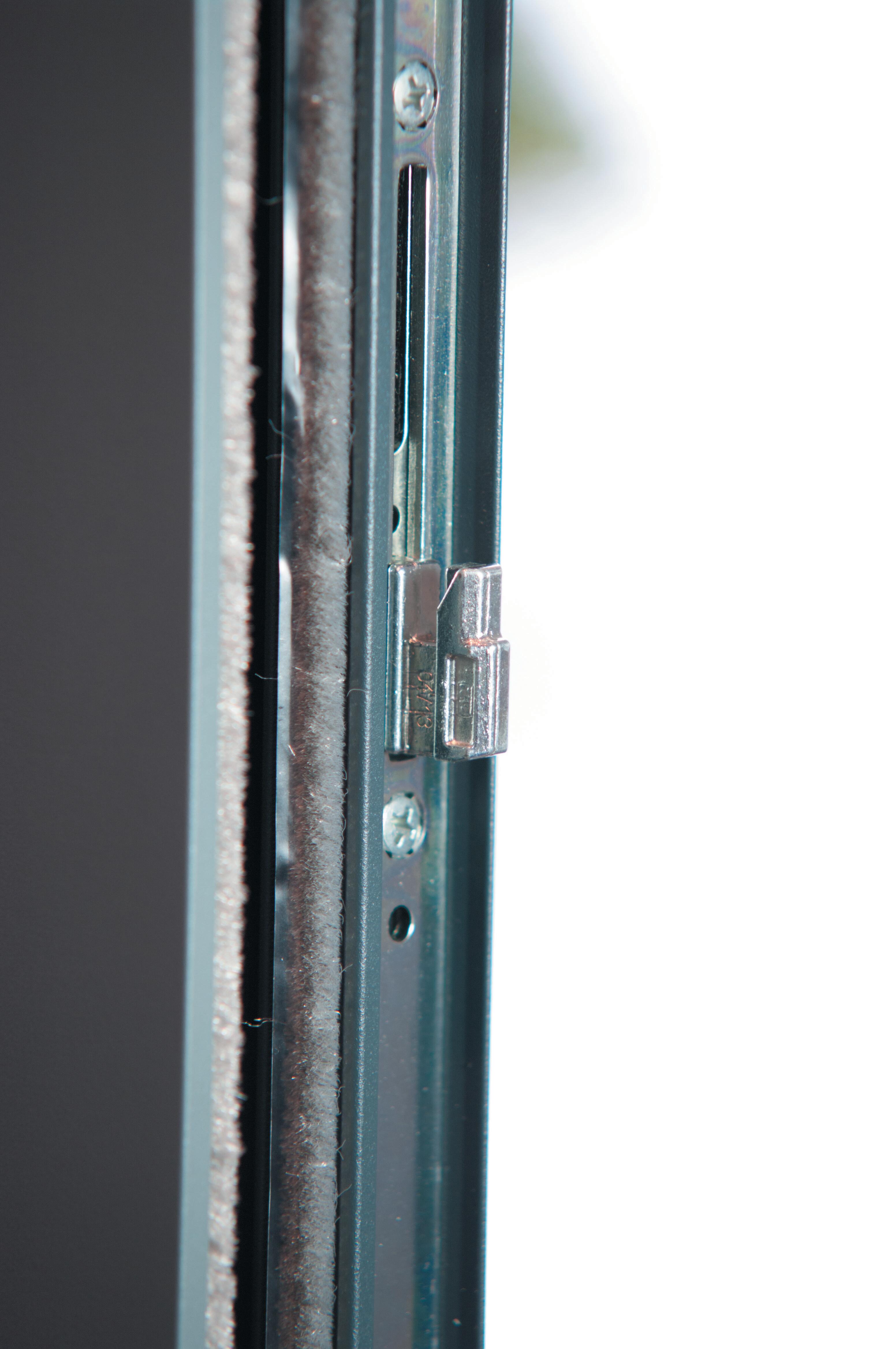 Baie couliss.alu avec serrure et volet fil. 215x240 gris Premium Milan dorm.120 - 8