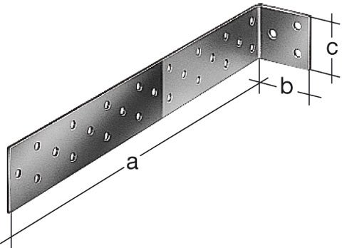 Equerre à béton acier galvanisé / galvanisé, 285x40x40 mm ALBERTS - 2