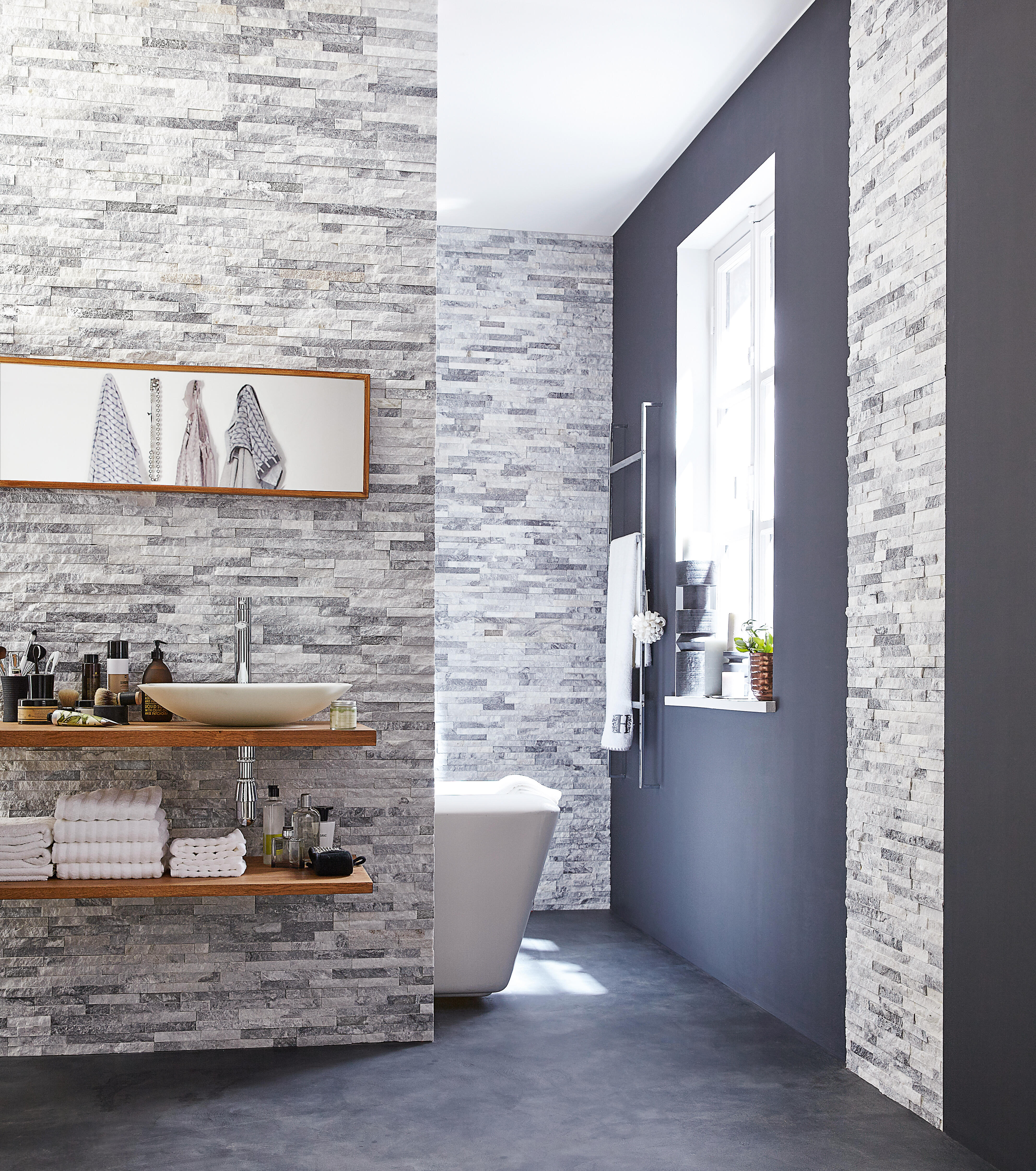 Plaquette de parement pierre naturelle effet quartzite Ultra intérieur/extérieur - 5