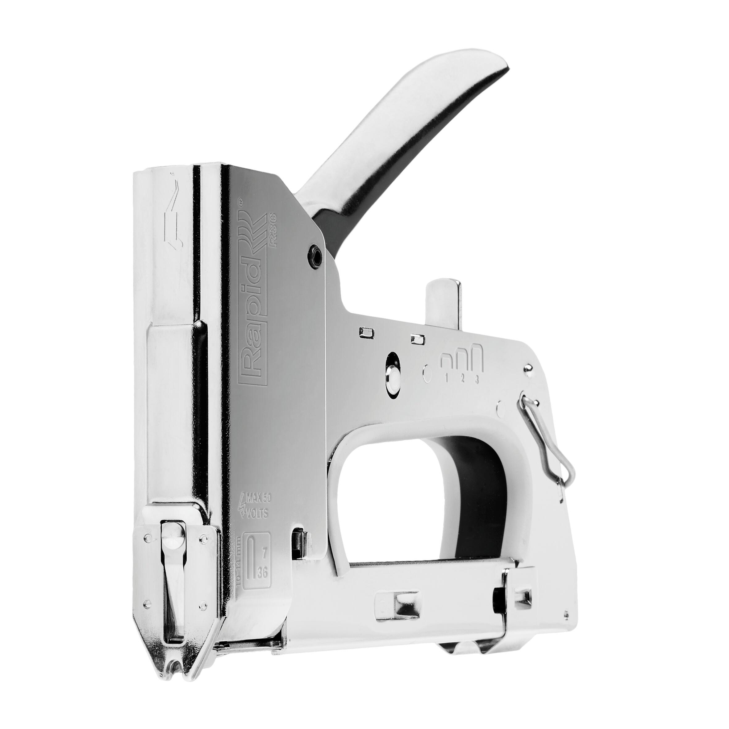 Graffatrice Manuale Rapid PRP R33 Per Graffette N.13 - Impugnatura Ergonomica, 3 Livelli Di Forza - Foto 5